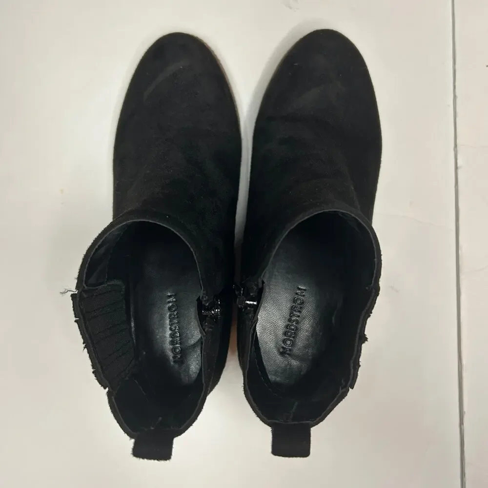 Nordstrom Girls Black Suede Bootie 2
